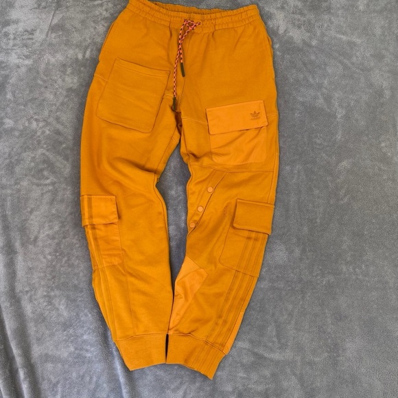 Ivy Park x Adidas Men’s Trail Orange Joggers Size S - Picture 1 of 9